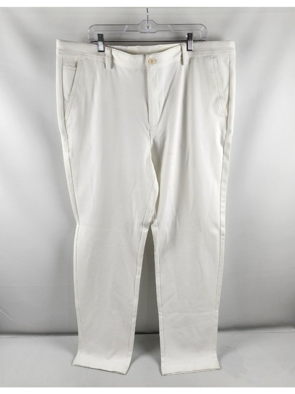 Cigar Couture Pants Mens 40 Cream Cigar Luxury Chino Stretch Trousers 40x32 NWT